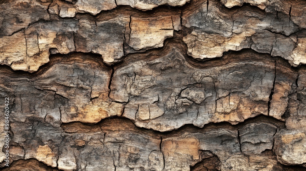 Large trunk texture seamless tree bark background Cut surface of aged wood Large trunk texture seamless tree bark background Cut surface of aged wood