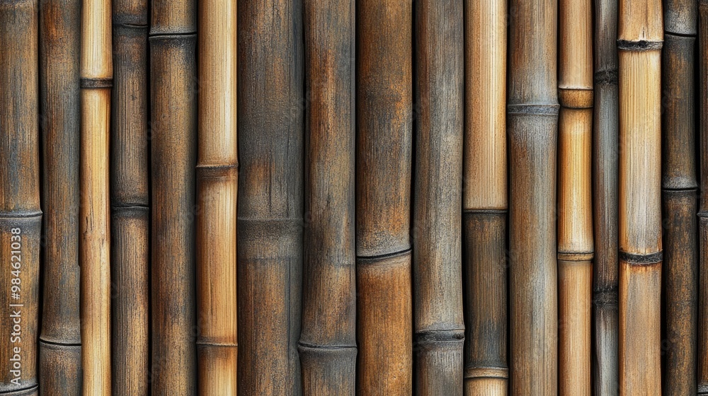 Elegant bamboo wood handcrafted pattern and texture Elegant bamboo wood handcrafted pattern and texture