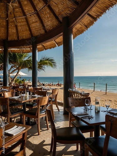 Restaurant by the beach.