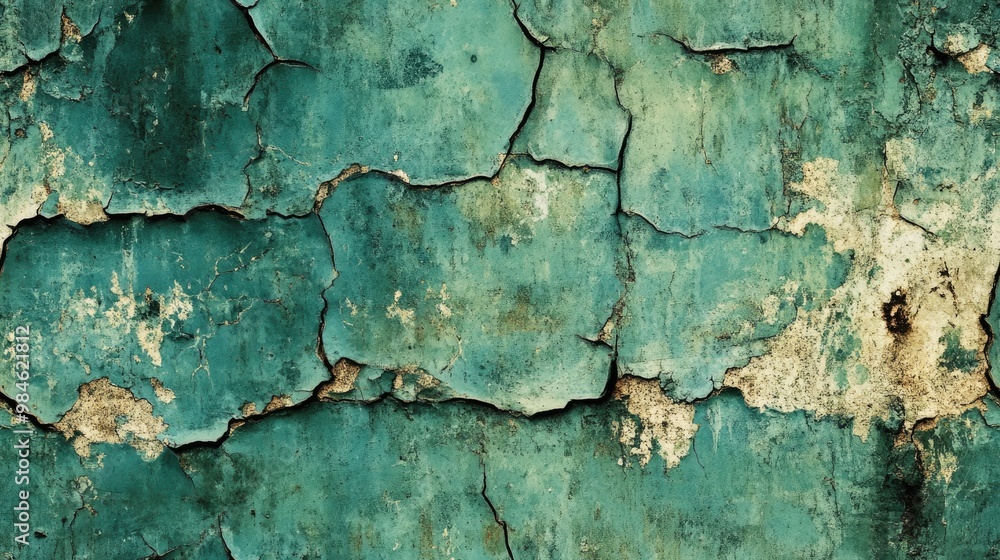 Texture with cracks in the coating against a vintage background Texture with cracks in the coating against a vintage background