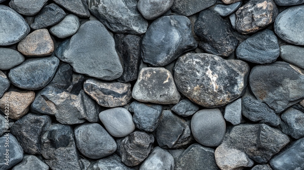 Abstract background of grey stone pebble wall Abstract background of grey stone pebble wall