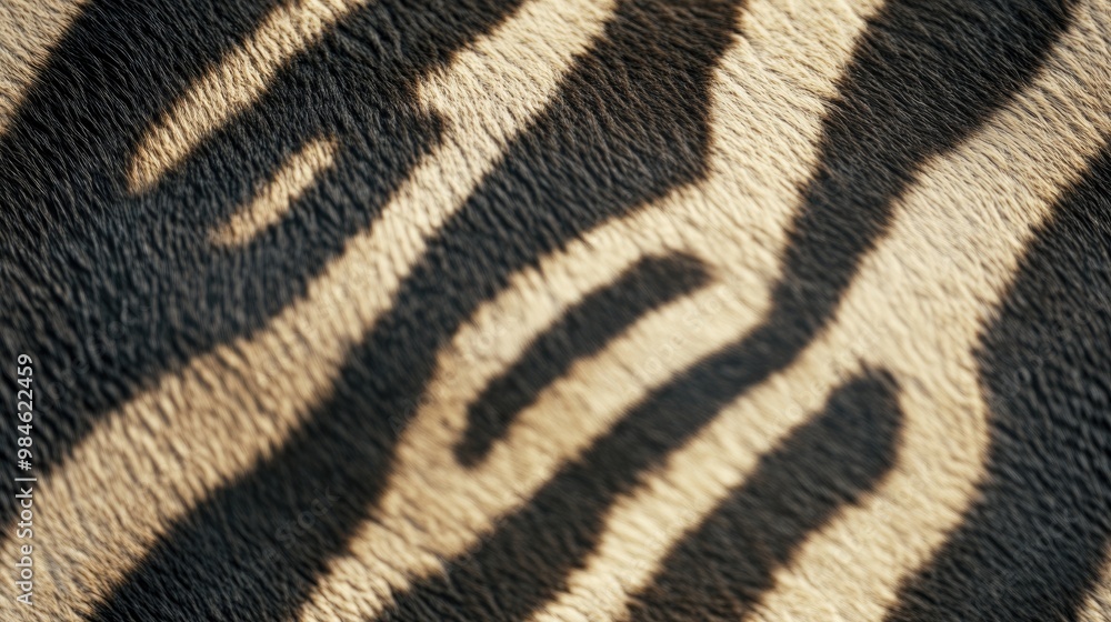 Close up view of the skin and patterns of an African zebra in its natural environment Close up view of the skin and patterns of an African zebra in its natural environment