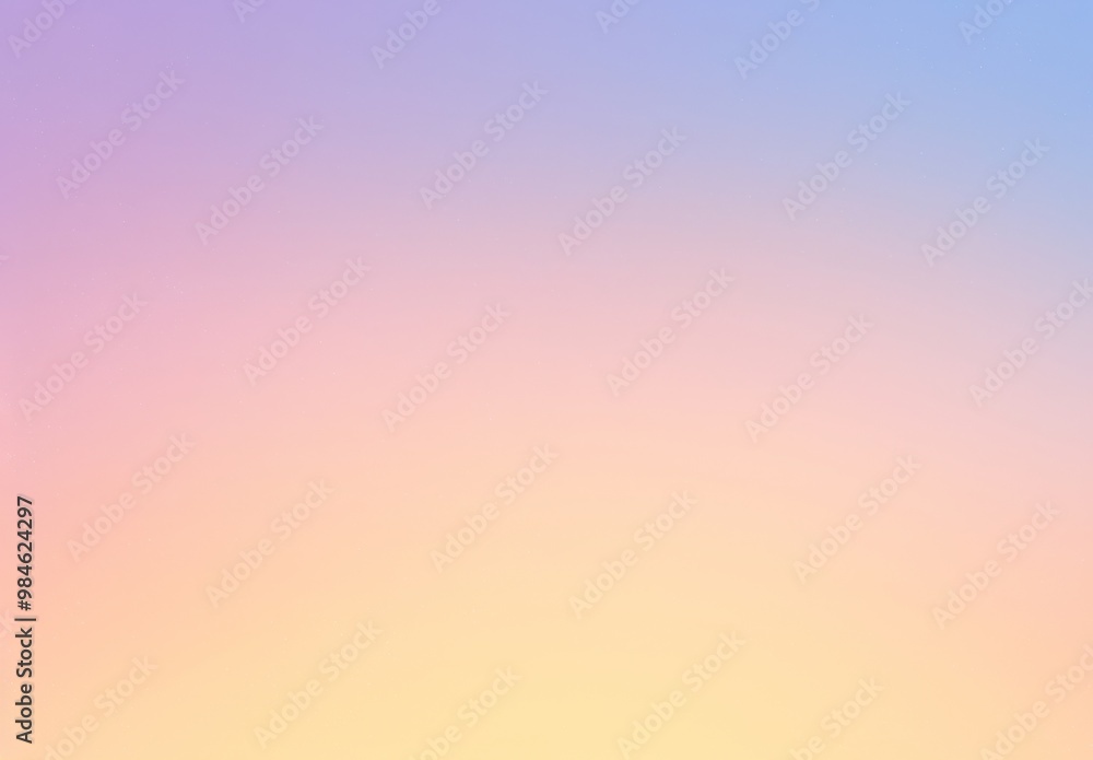 Obraz premium A soft pastel gradient background with gentle shades of pink, yellow, and blue