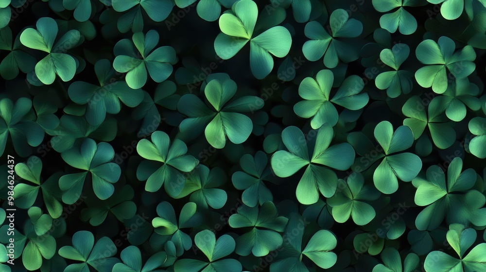 Background of green clovers Background of green clovers