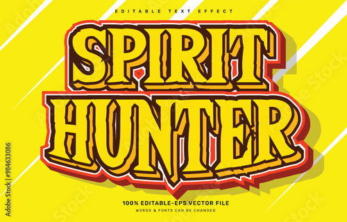 Spirit hunter editable text effect template