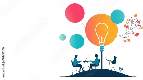 A group of programmers working collaboratively on a project, highlighting technological progress and innovation.