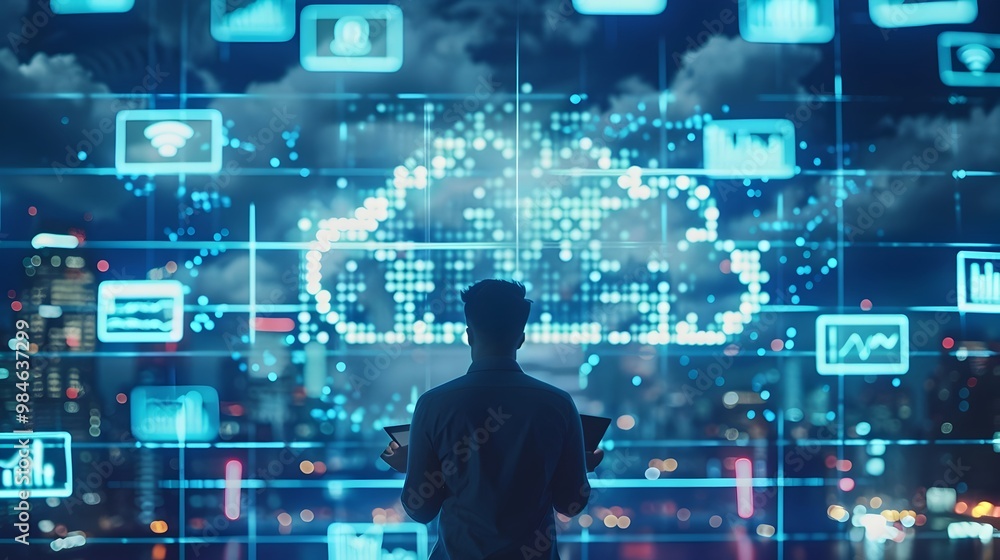 Financial Analyst Utilizing Cloud Based Software for Real Time Data Visualization and Business Insights Financial Analyst Utilizing Cloud Based Software for Real Time Data Visualization and Business Insights