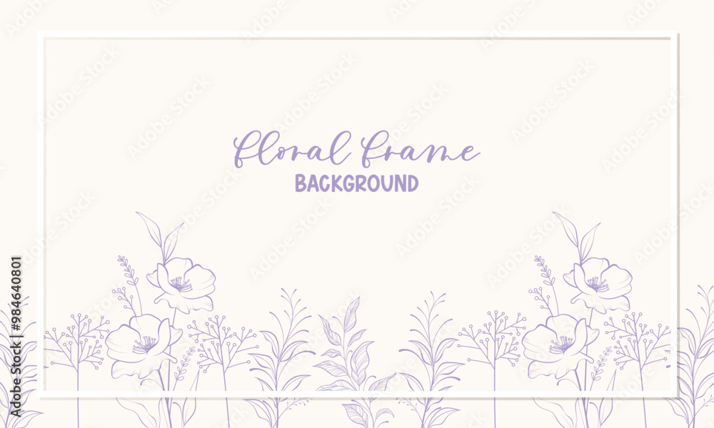 Vector background with flowers and leaves for banners, cards, flyers, social media wallpapers, wedding invitation Vector background with flowers and leaves for banners, cards, flyers, social media wallpapers, wedding invitation