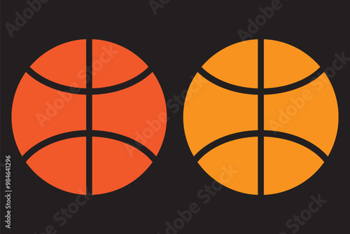 Basketball icon vector isolated on white background. Basketball ball icon. Basketball logo vector icon