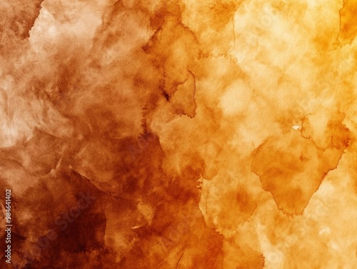 Wallpaper Mural A warm watercolor texture in earthy tones of brown, ochre, and beige, with subtle brushstrokes creating a natural, handpainted look for rustic designs Torontodigital.ca