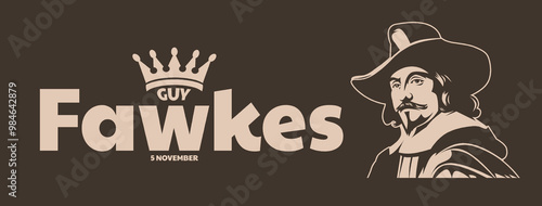 Guy Fawkes Commemorative Artwork and November 5th, Guy Fawkes Day, Bonfire Night and Fireworks Night