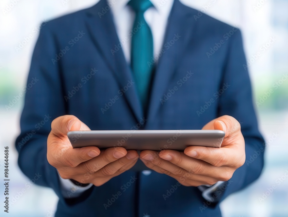 Wealth coach explaining financial strategy on a digital tablet, planning for future prosperity Wealth coach explaining financial strategy on a digital tablet, planning for future prosperity