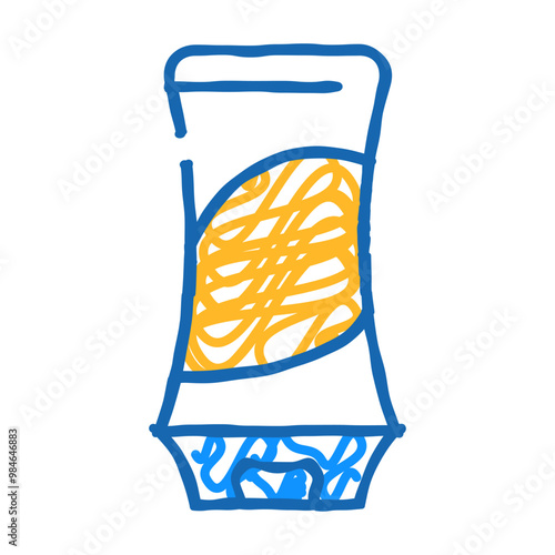 shampoo for hair doodle icon sketch vector. shampoo for hair sign. isolated symbol illustration