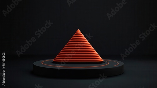 Triangulation in physics with three sensors measuring sound waves, used for determining the source of a signal Sound triangulation, Signal detection photo