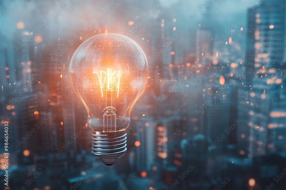 Light Bulb Cityscape Inspiration