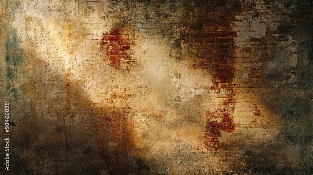 Abstract textured wall with rust and peeling paint, evoking a sense of decay and history. Abstract textured wall with rust and peeling paint, evoking a sense of decay and history.