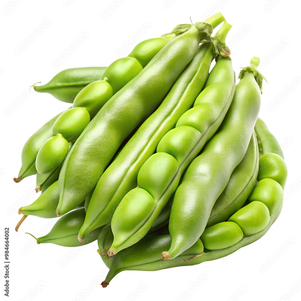 Broad beans isolated on transparent background Broad beans isolated on transparent background