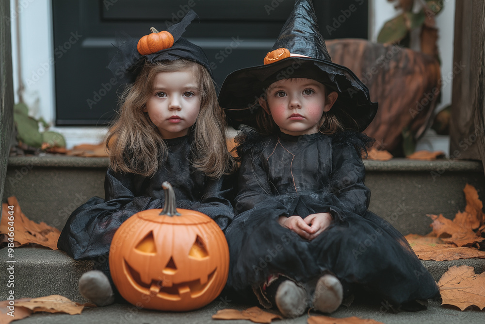 little kids dressed up for Halloween little kids dressed up for Halloween