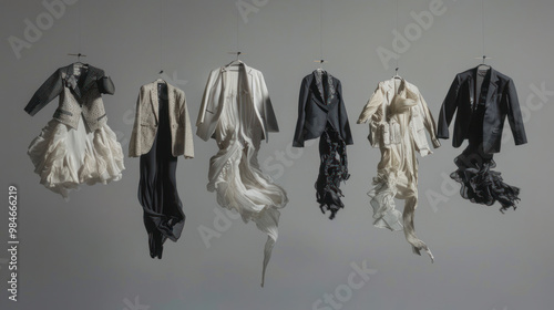 Obraz na płótnie A fashion statement made with outfits that disappear at midnight, leaving only a memory of the garment and a lasting impression on those who saw it w salonie