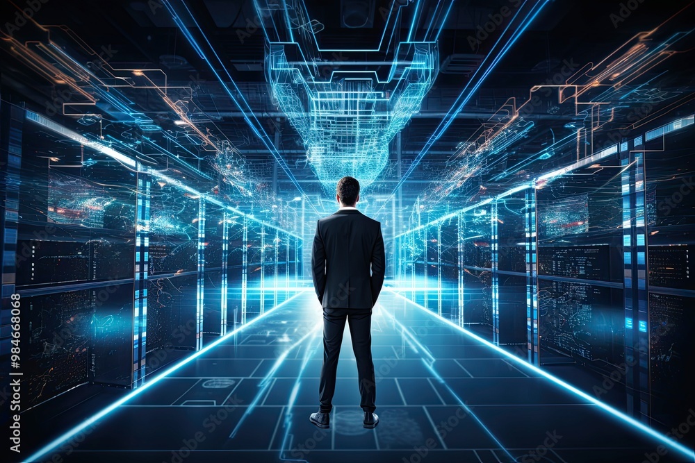 Obraz premium 5G Connectivity, the future of mobile Networks with faster data speeds, reduced latency, and improved