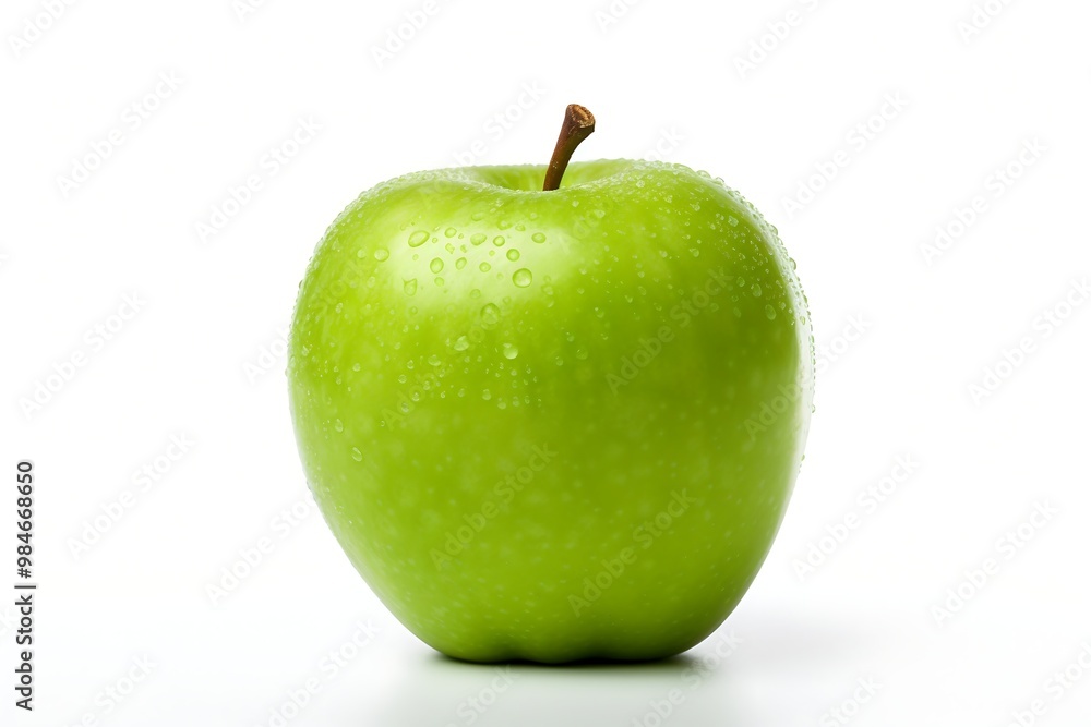 Fresh green apple on white background Fresh green apple on white background
