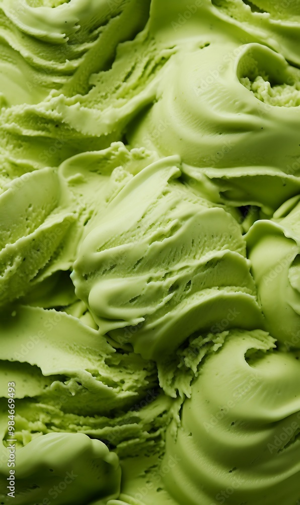 Fototapeta premium Matcha ice cream background texture