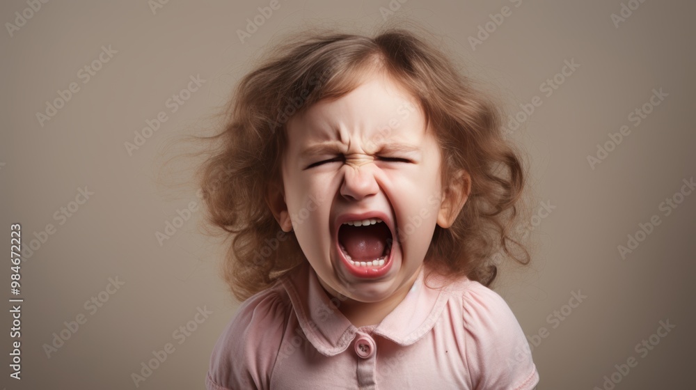 closeup photo of a cute little baby girl child crying and screaming isolated, childhood, unhappy, emotion, sad, sadness, pain. closeup photo of a cute little baby girl child crying and screaming isolated, childhood, unhappy, emotion, sad, sadness, pain.