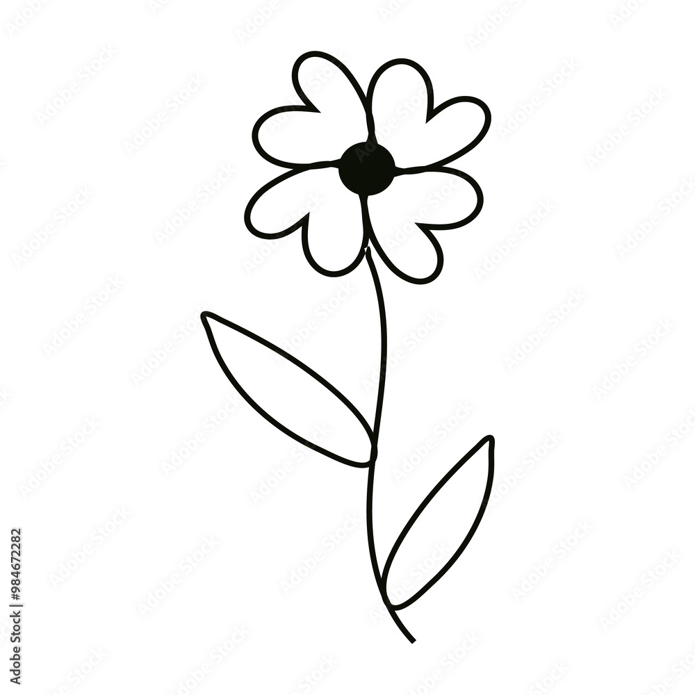 illustration of a flower illustration of a flower