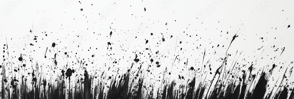 This artwork is a striking example of abstract creation, featuring bold and dramatic black splashes on a clean white canvas. It is ideal for modern design, artistic expression, and interior decor This artwork is a striking example of abstract creation, featuring bold and dramatic black splashes on a clean white canvas. It is ideal for modern design, artistic expression, and interior decor