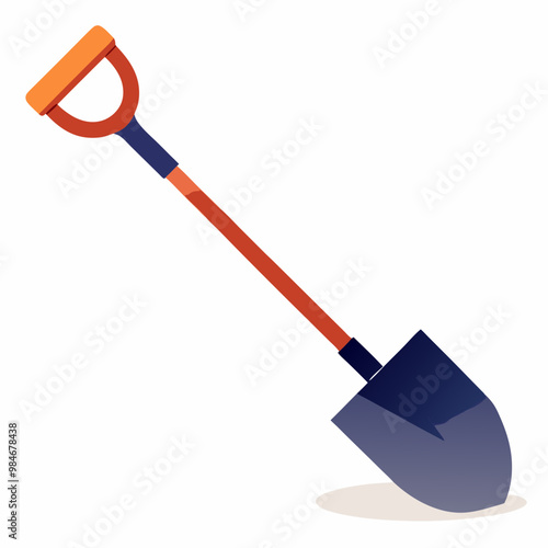 Shovel on White Background Vector Illustration | SVG, Cricut Cut Files, Clipart, Logo Icons, Graphic Design Resource