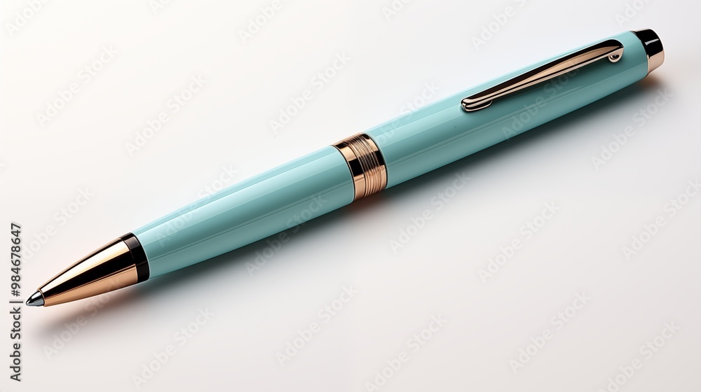 Blue pen isolated on white background. Blue pen isolated on white background.