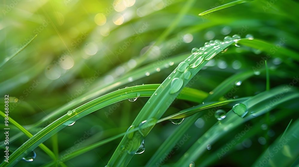 Water drops on green grass. Nature background. Water drops on green grass. Nature background.