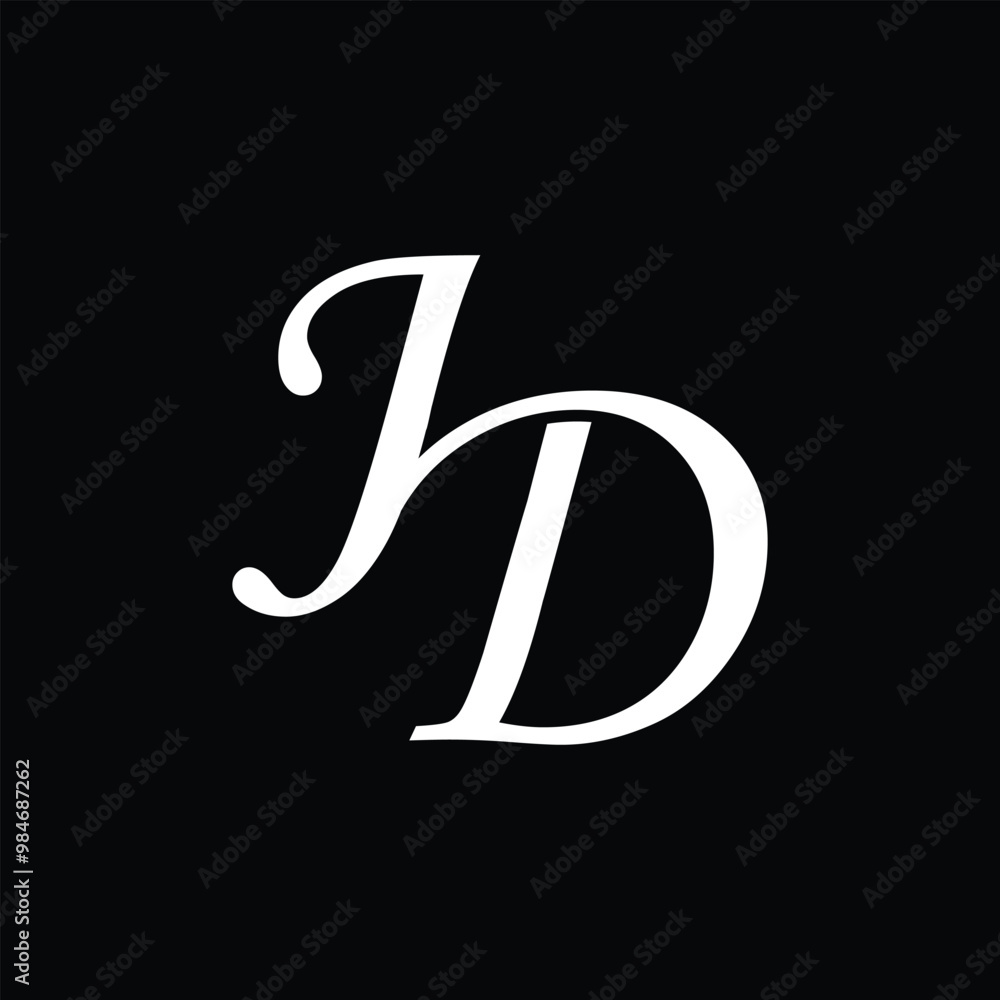 JD letter background vector design, JD logo design. JD letter background vector design, JD logo design.