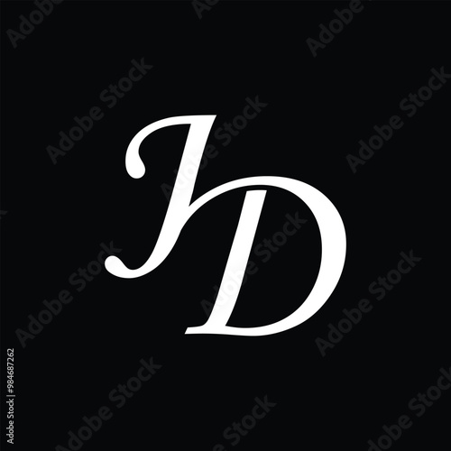  JD letter background vector design, JD logo design.