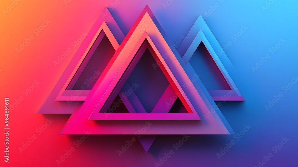 Modern triangle design with gradients Modern triangle design with gradients