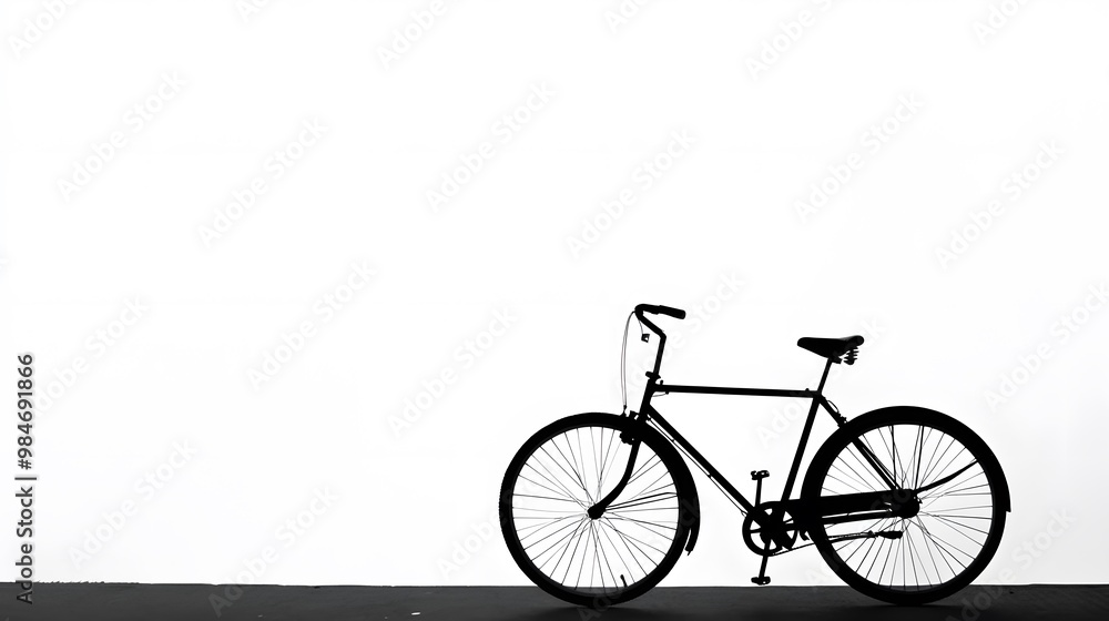 Obraz premium Minimalist bicycle silhouette