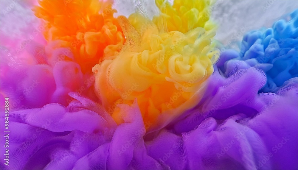 Obraz premium Colorful Clouds Vibrant Hues of Creativity