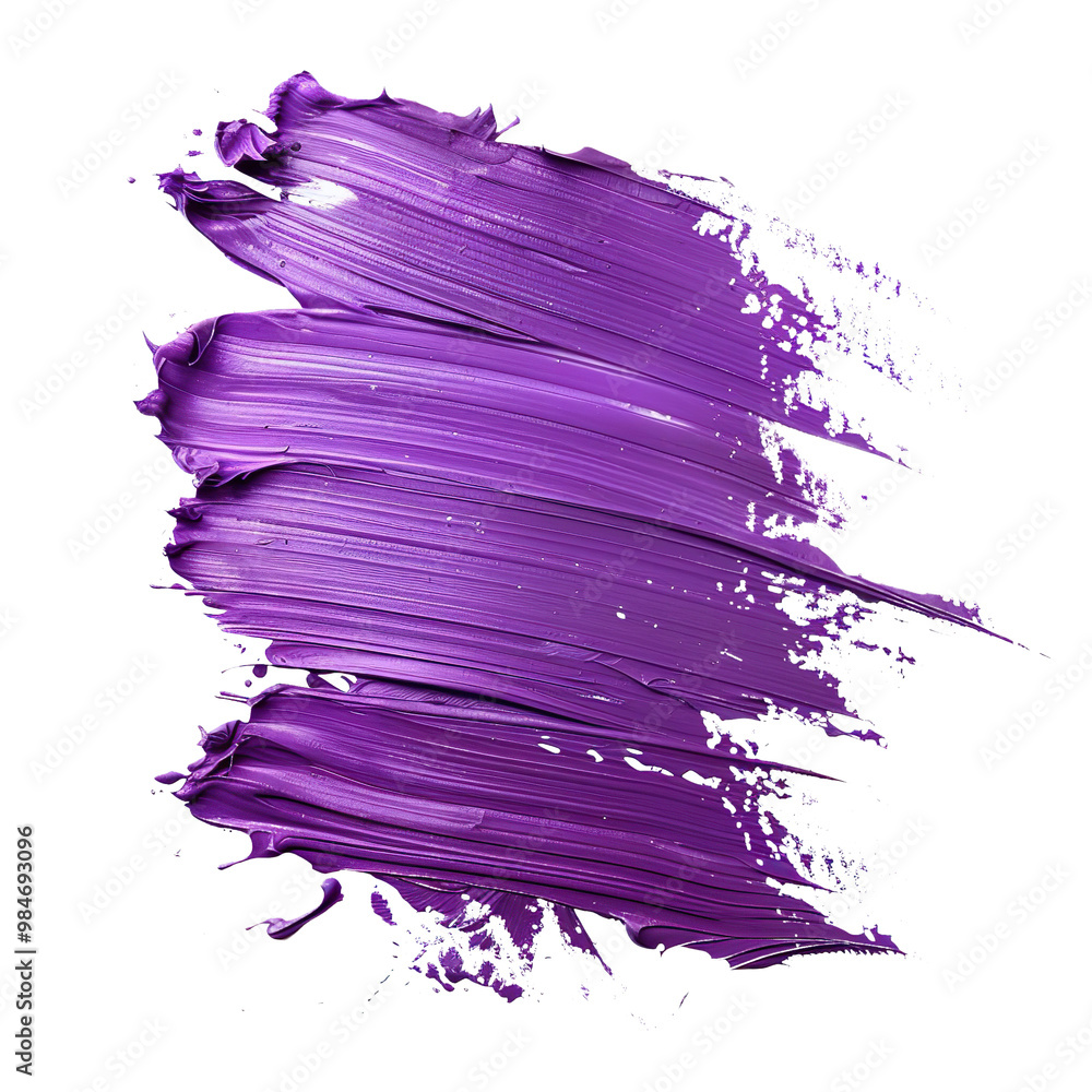Vibrant Purple Paint Brush Stroke on a transparent background Vibrant Purple Paint Brush Stroke on a transparent background