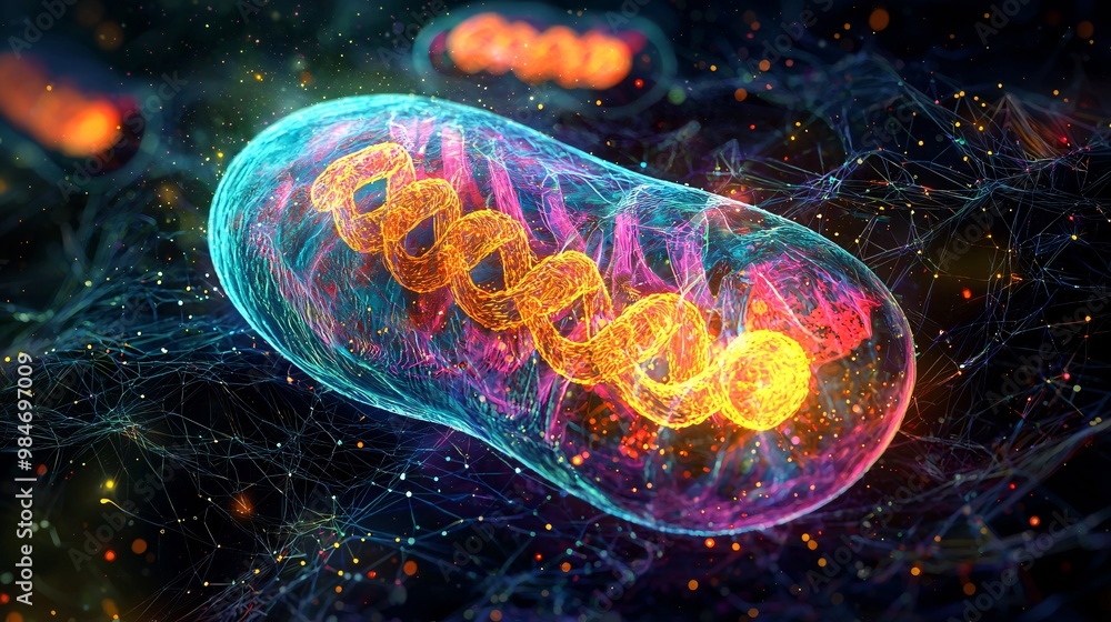 Fototapeta premium Abstract Mitochondria Cell