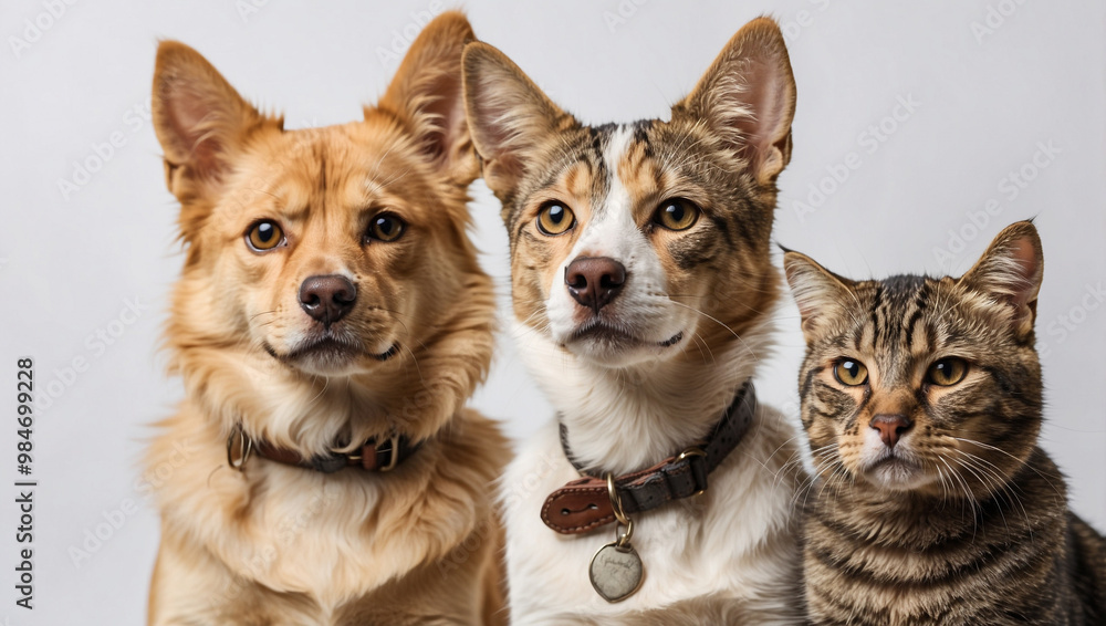 Dog and Cat Portrait Dog and Cat Portrait