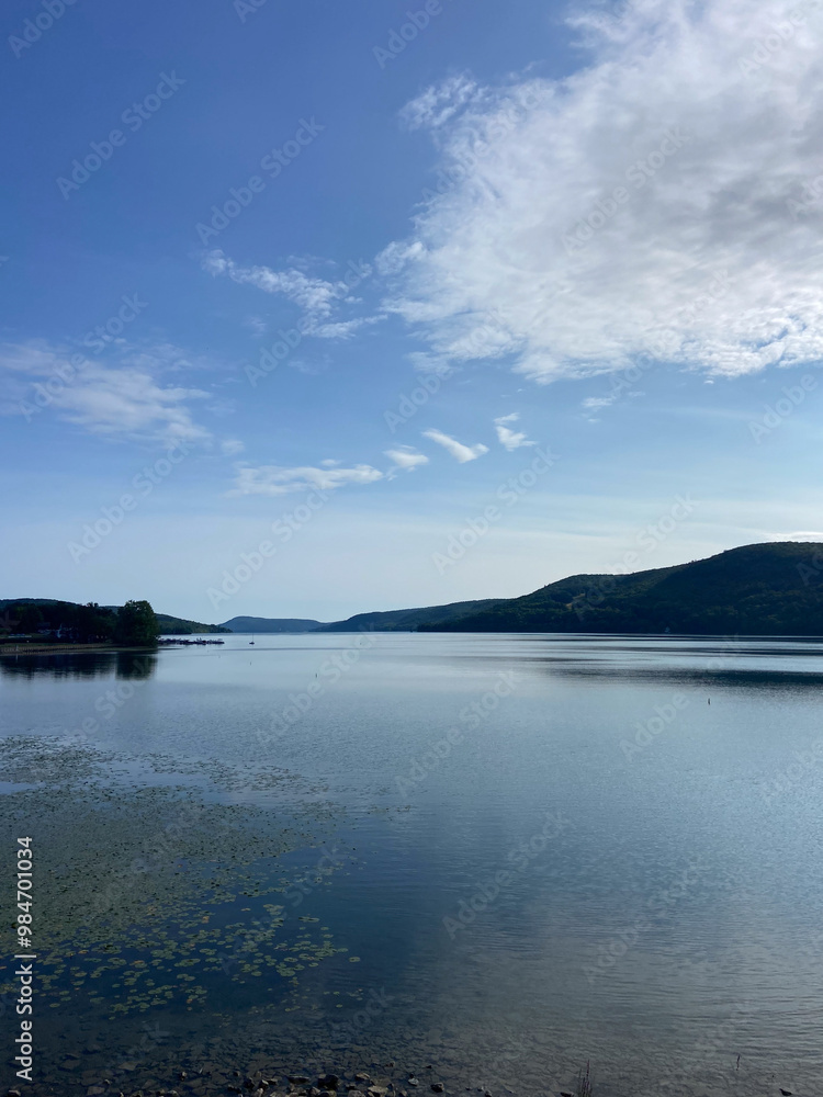 Mountains and Lake Landscape During Summer Mountains and Lake Landscape During Summer