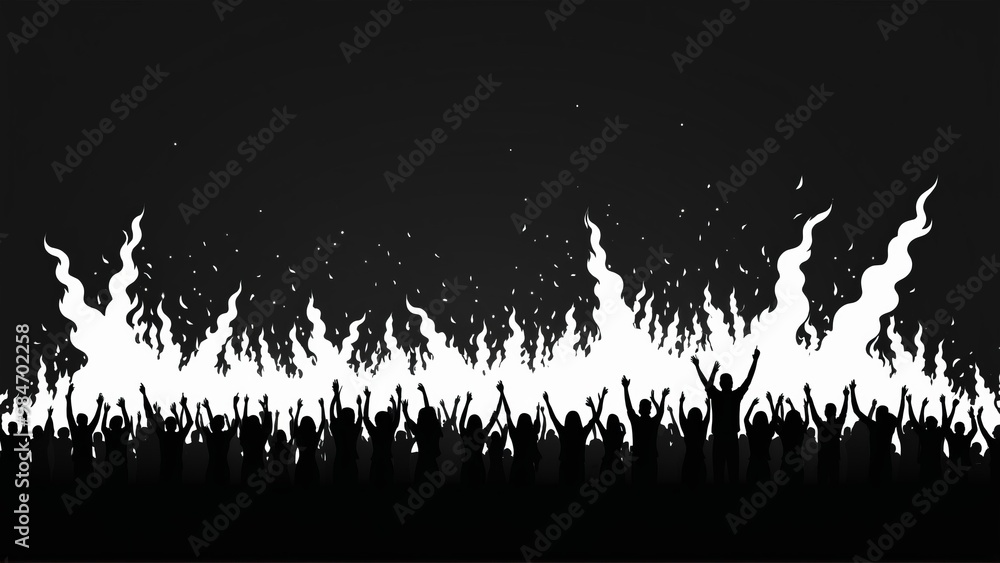 A closeup of hands playing a guitar illuminated with vibrant red and blue lights creating a dynamic musical atmosphere celebrating silhouette A closeup of hands playing a guitar illuminated with vibrant red and blue lights creating a dynamic musical atmosphere celebrating silhouette