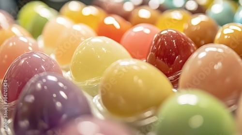 Swedish jellybeans are shaped like tiny eggs. photo