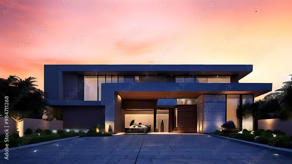 modern luxury two-story house residential design in kingdom of saudi arabia modern luxury two-story house residential design in kingdom of saudi arabia
