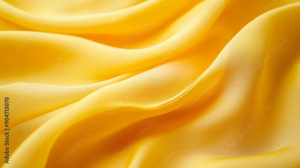 Yellow fabric texture as a background, smooth and flowing, Yellow fabric texture as a background, smooth and flowing,
