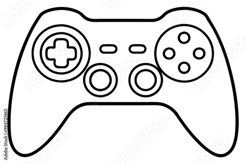 game controller silhouette vector, game controller icon