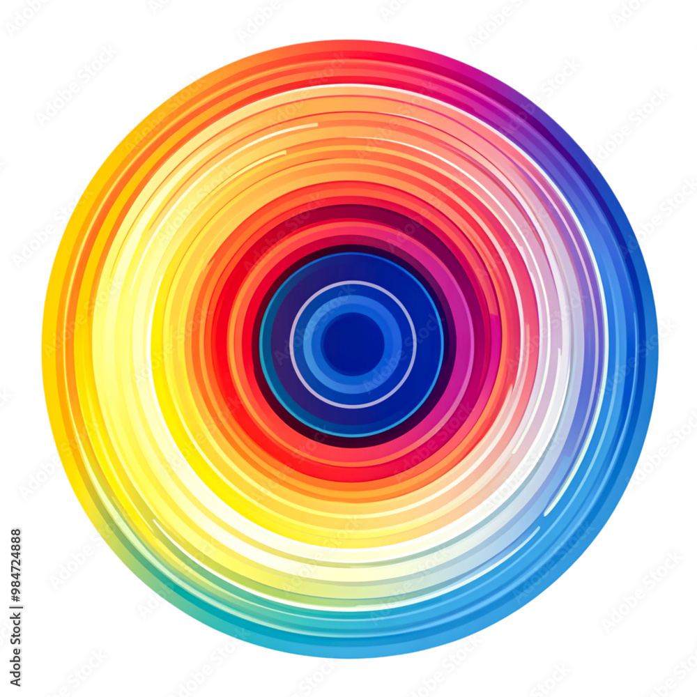 Vibrant Circular Color Pattern Abstract Design Vibrant Circular Color Pattern Abstract Design