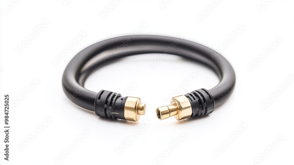BNC tee connector for coaxial cables, isolated against a white background BNC tee connector for coaxial cables, isolated against a white background