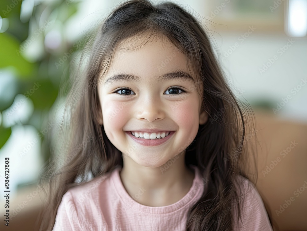 Joyful Little Girl with Bright Smile Captured in Natural Light, Radiating Happiness and Innocence in a Playful Outdoor Setting Joyful Little Girl with Bright Smile Captured in Natural Light, Radiating Happiness and Innocence in a Playful Outdoor Setting