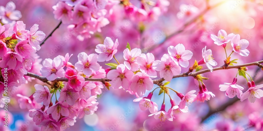 Beautiful pink cherry blossoms blooming in spring , spring, blossoms, flowers, nature, pink, petals, tree, blooming, season Beautiful pink cherry blossoms blooming in spring , spring, blossoms, flowers, nature, pink, petals, tree, blooming, season